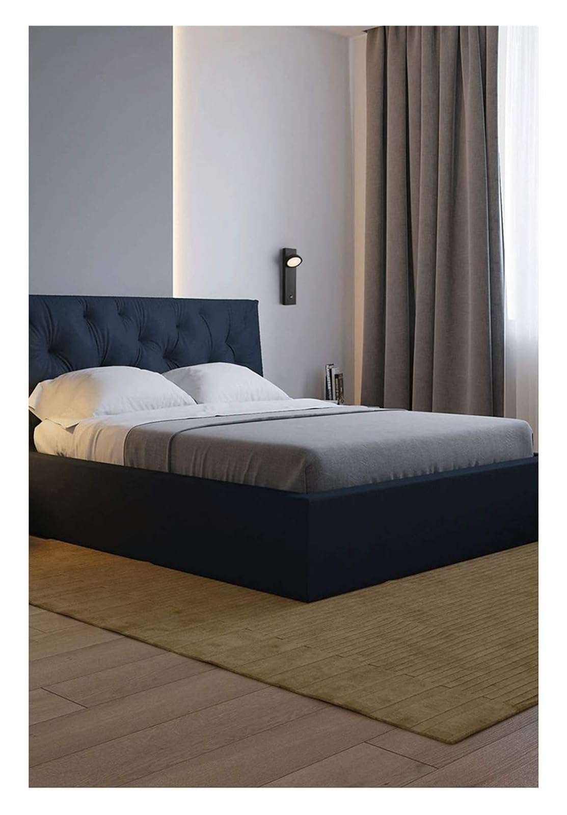 Genérico Aplique de pared con sensor táctil, lámpara de noche, cambio de color y luz nocturna regulable