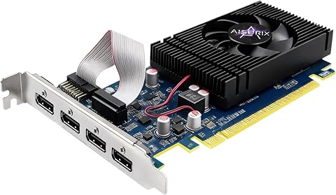 AISURIX GT 740 4GB GDDR5 Low-Profile Graphics Card with 4 HDMI Ports