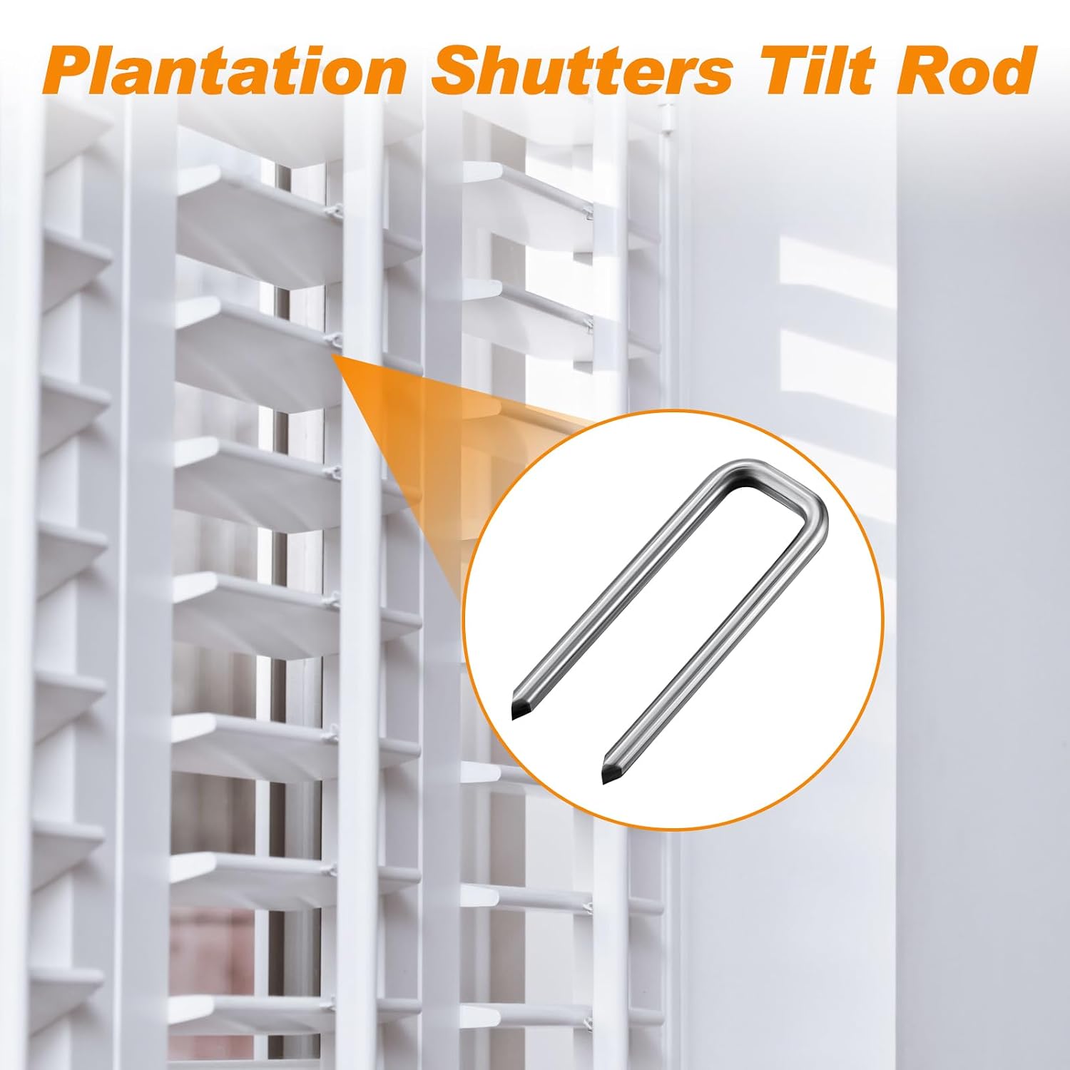 Jetec 85 Pieces Plantation Shutter Repair Staples Pins, Regular Size