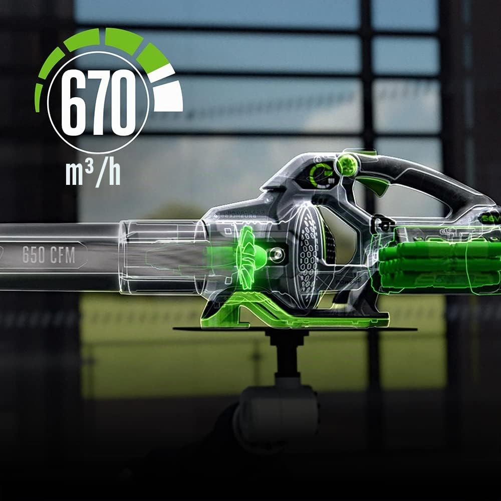 EGO Power+ LB6700 Souffleur électrique sans Fil à Vitesse Variable Lithium-ION 670 CFM, 180 MPH 56 V, Batterie et Chargeur Non Inclus