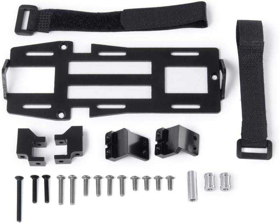 RCLIONS Front Battery Tray Set Chassis Battery Mount for