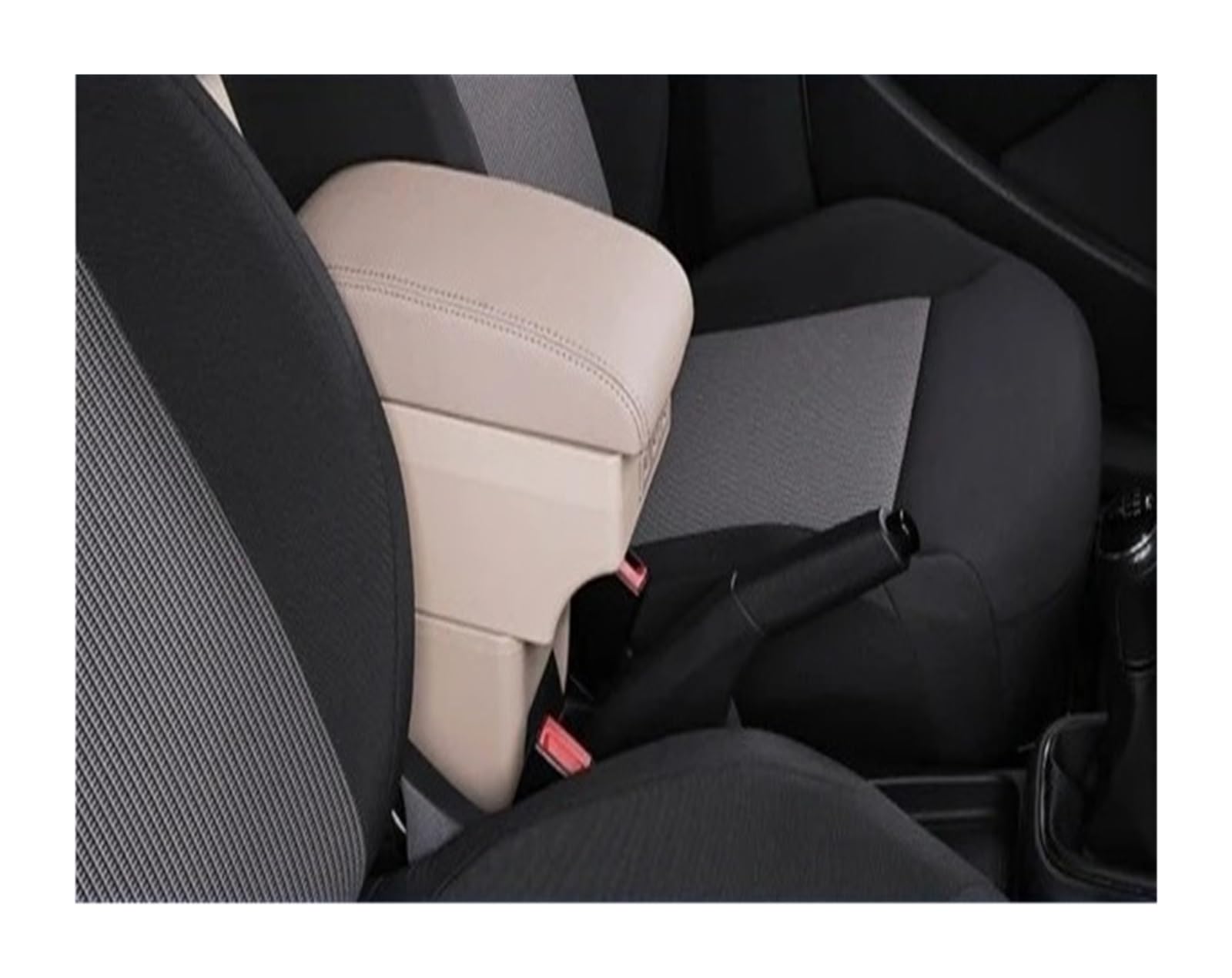 AWGNTQQ Car Armrests For Suzuki For SX4 Armrest Box Car Center Console Storage Case Modification Accessories With USB Interface(C-Beige)