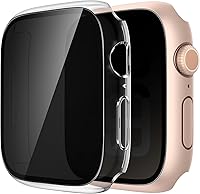 Vista 15 de Misxi - Juego de 2 fundas de policarbonato con botón para Apple Watch series 9 (2023), 8, 7 de 45 mm, funda protectora a prueba de golpes