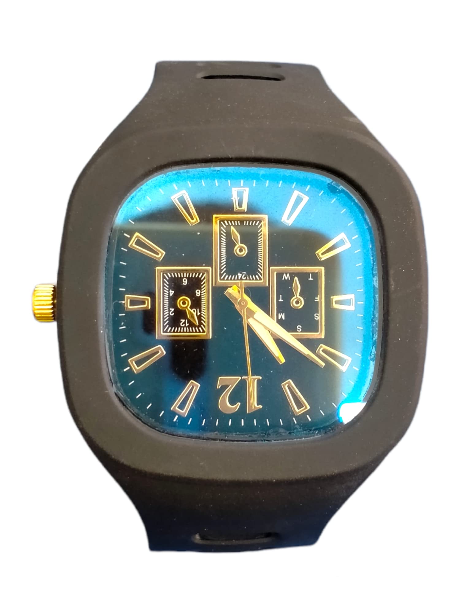 Caught Trendy Quartz Movement Analog Mens Casual Square Attractive Colour Watch with Stylish Rubber Strap - for Boys & Girls and Best Birthady Return Gift Item. (B0B9SRTKBN) Amazon Price History, Amazon Price Tracker