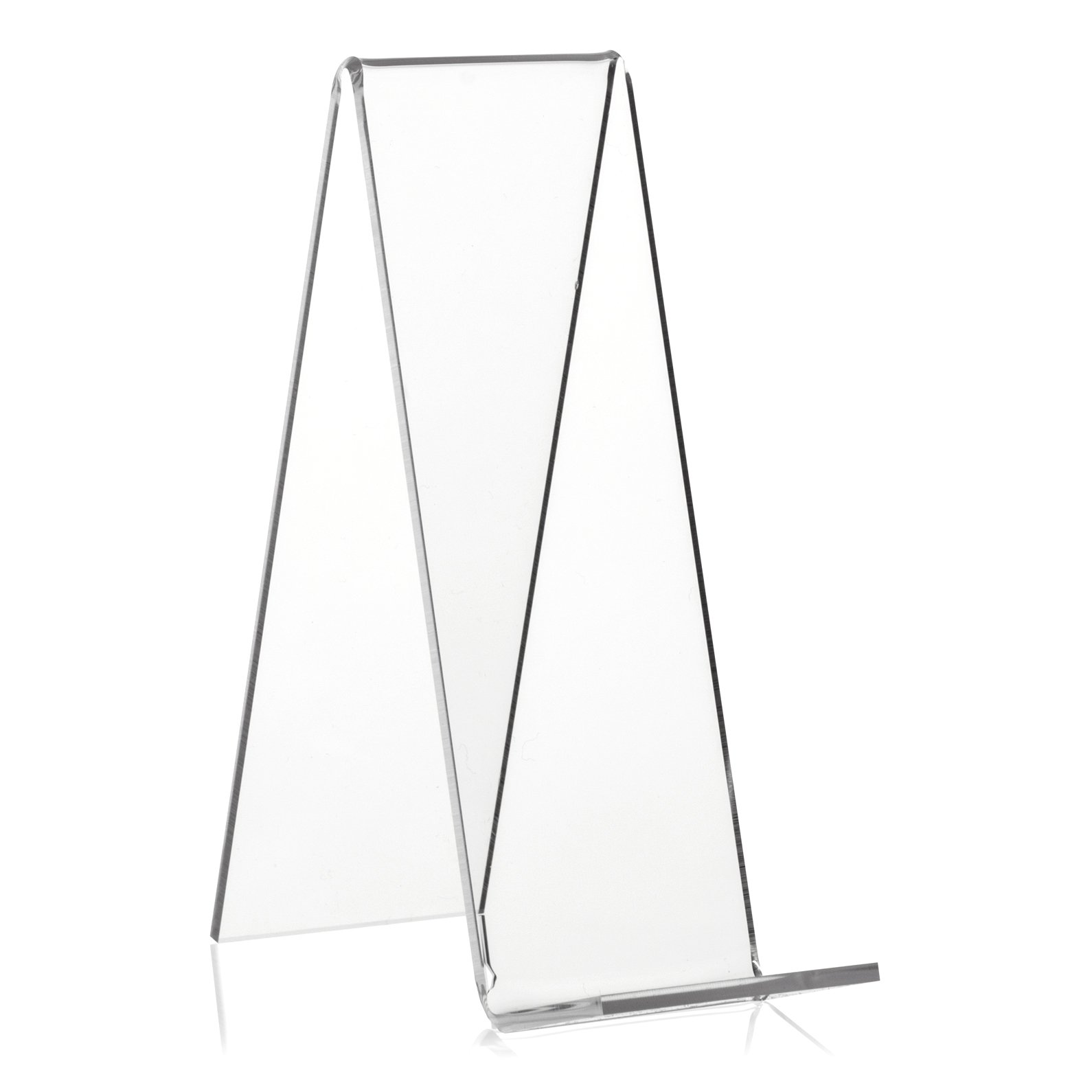 VITAdisplays Angled Acrylic Book Stand, Transparent, 15.0 cm