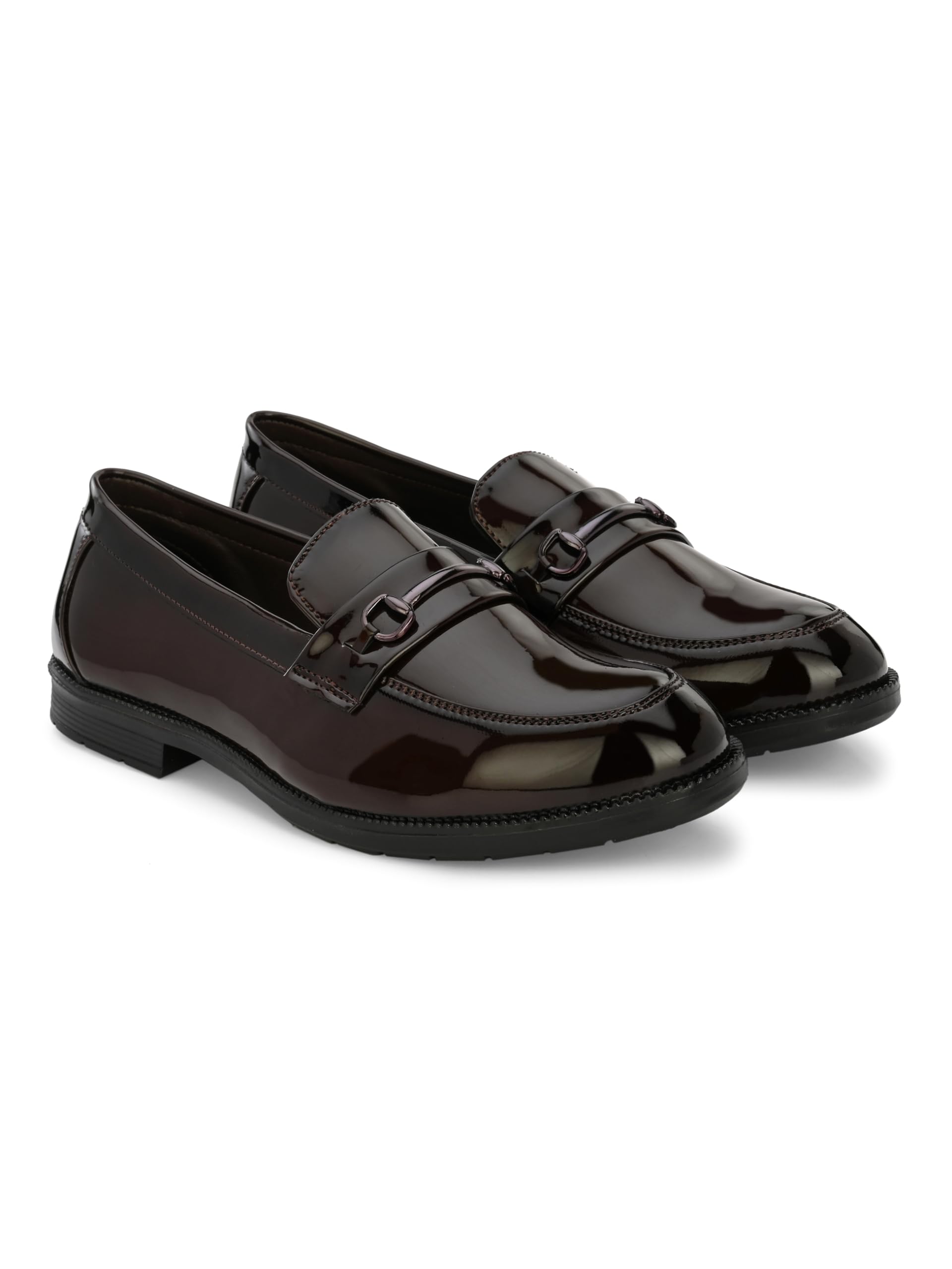 Mens Echo Formal Shoes | Synthetic Patent Formal Slip on Shoes | Memory Foam Padded Insole | Perfect for Formal Wear, Business Casual and Parties/Wedding-image-34