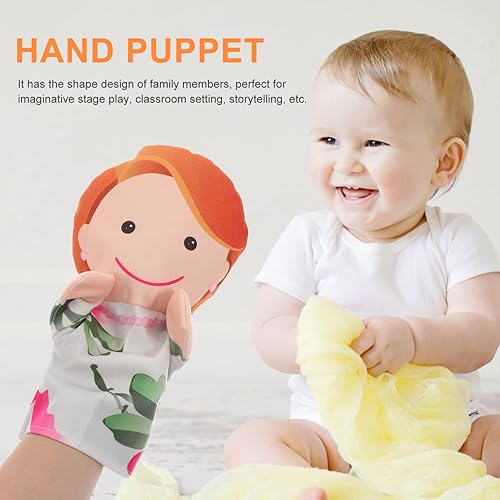 Miniatura 5 de STOBOK Marionetas de mano para niños, marionetas de mano para niños, marionetas de mano para niños, marionetas de mano de tela suave, marionetas de