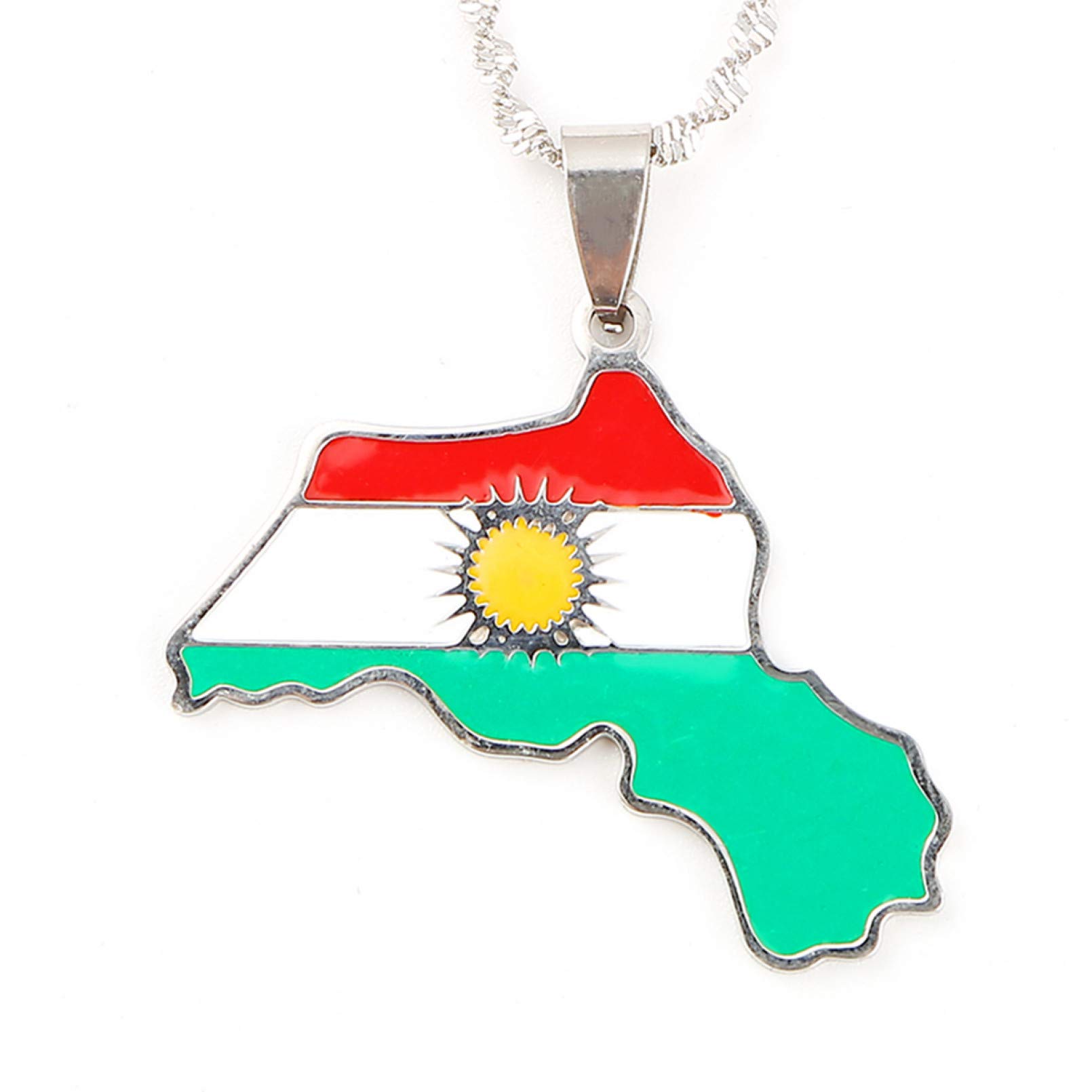 Carte Collier,Colliers Pendentif Drapeau Carte Colombienne,Collier Pendentif Cartes De Charme