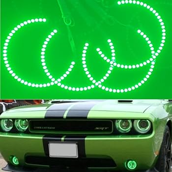 Amazon | QiuKo 4個 RGB マルチカラー LED エンジェルアイライト