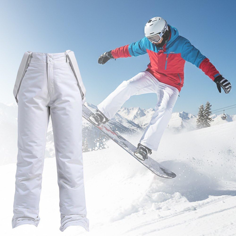 Wodoodporne spodnie narciarskie, izolujące wiatroszczelne do zimowych aktywności, snowboardu rekreacji na świeżym powietrzu.