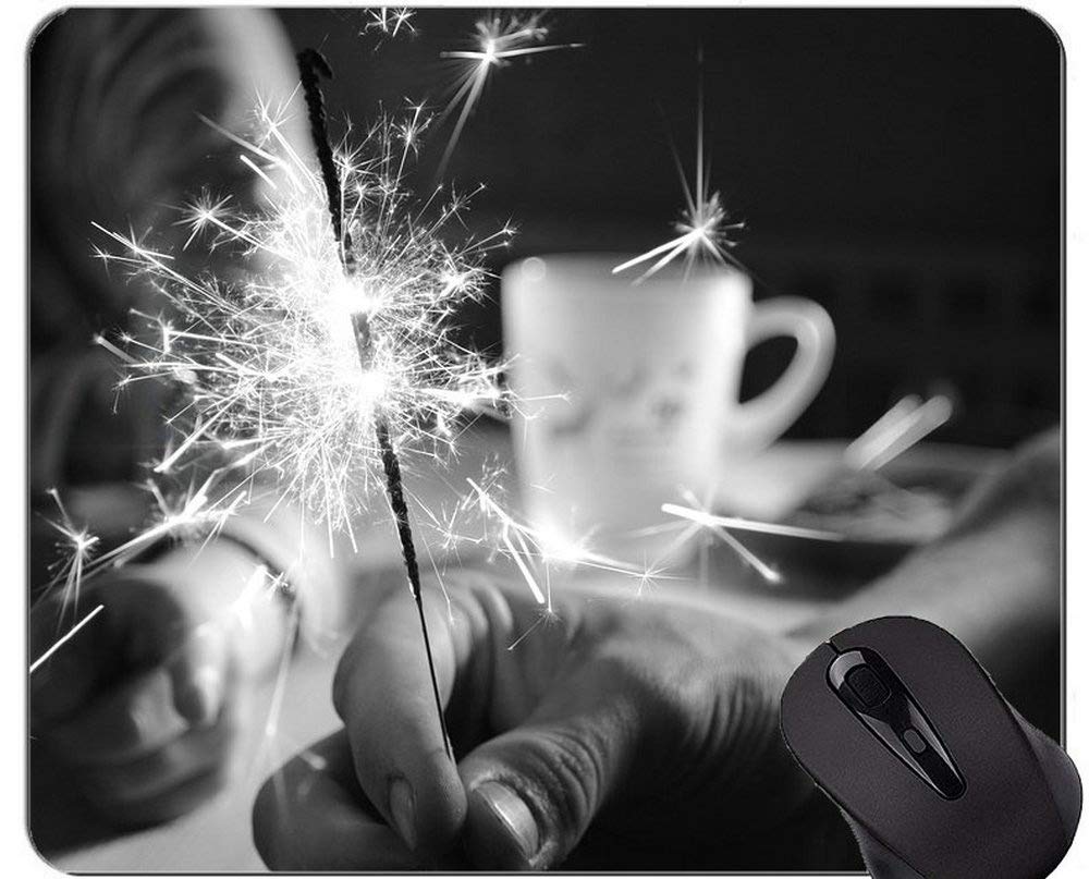 Chemistry Laboratory With Display Formula Science Graphic Gaming Mouse Pad,Sparkler Office Mouse Pad