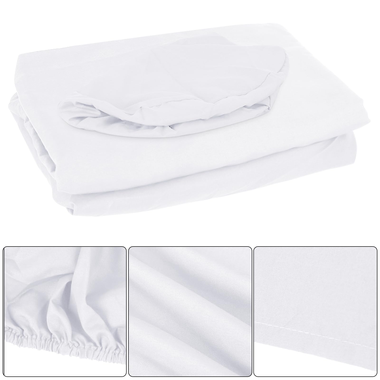 Set di 3 lenzuola in microfibra per lettino da massaggio, copertura piatta per lettino da massaggio, include coperture per lettino da massaggio, lenzuola con angoli, coperture per culla del viso