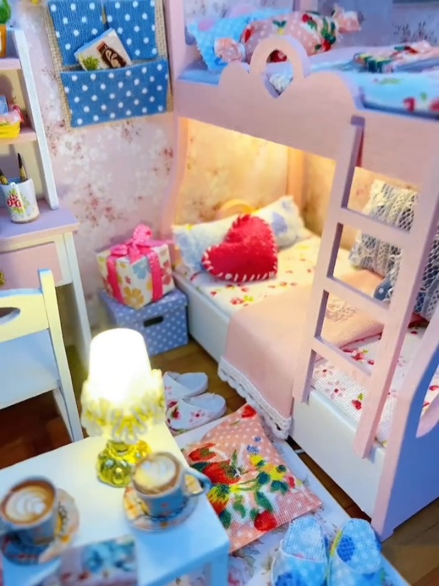 Amazon.com: Flever Dollhouse Miniature DIY House Kit Creative Room