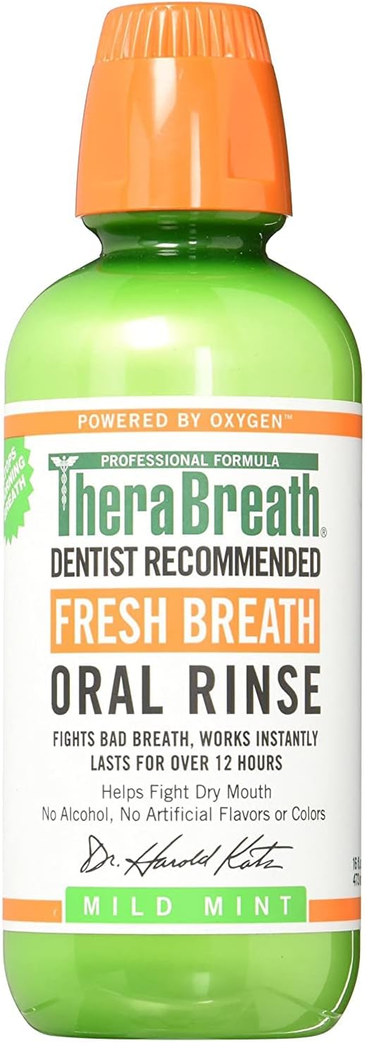 TheraBreath Oral Rinse with Dosage Cap16 oz Health