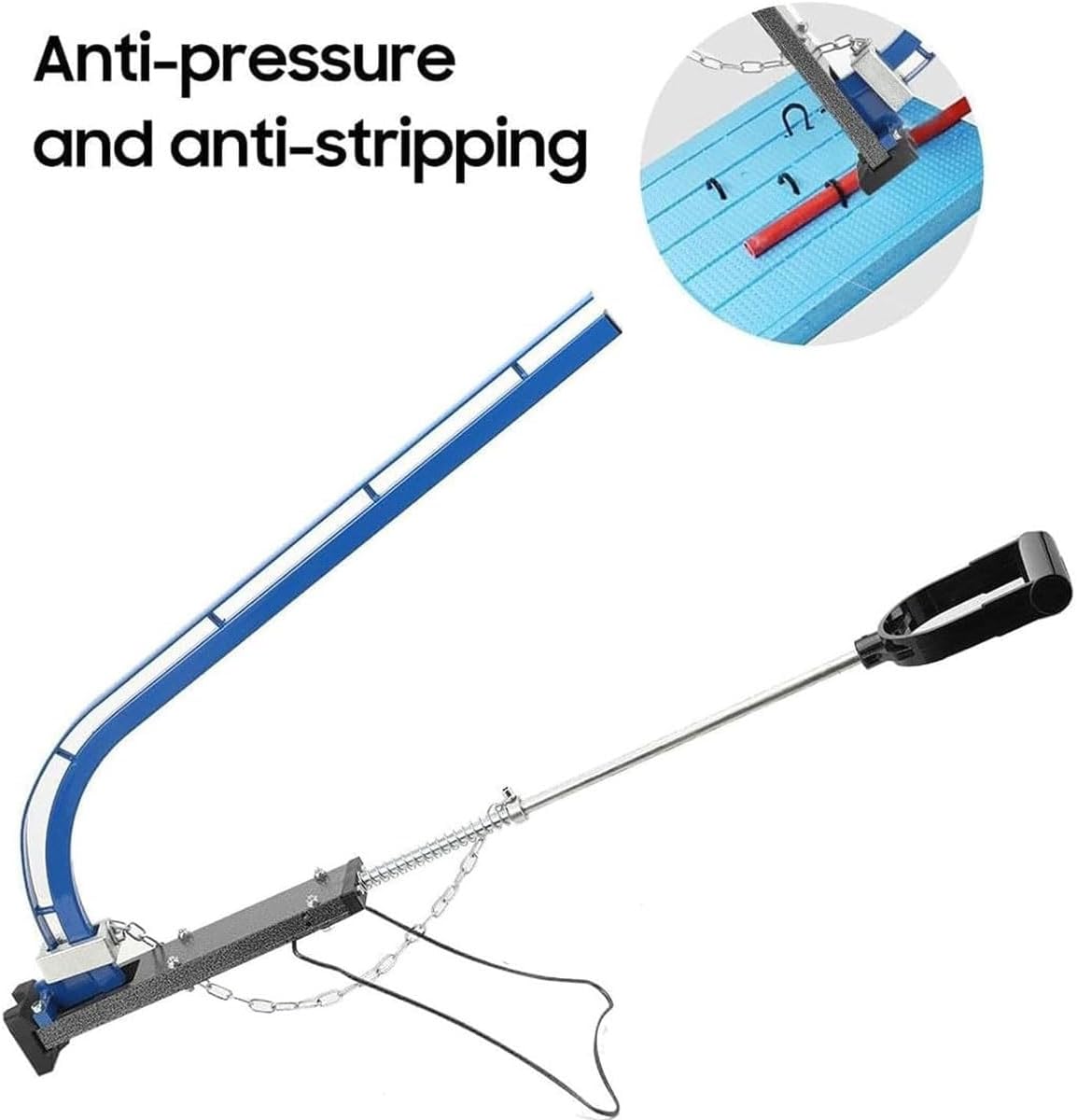 Underfloor Heating Floor Pipe Emplacement Tacker Gun,Underfloor Heating Pipe Clip Tacker Gun with 300 Staples,Compatible with 20mm Clips,for Floor Warming Systems