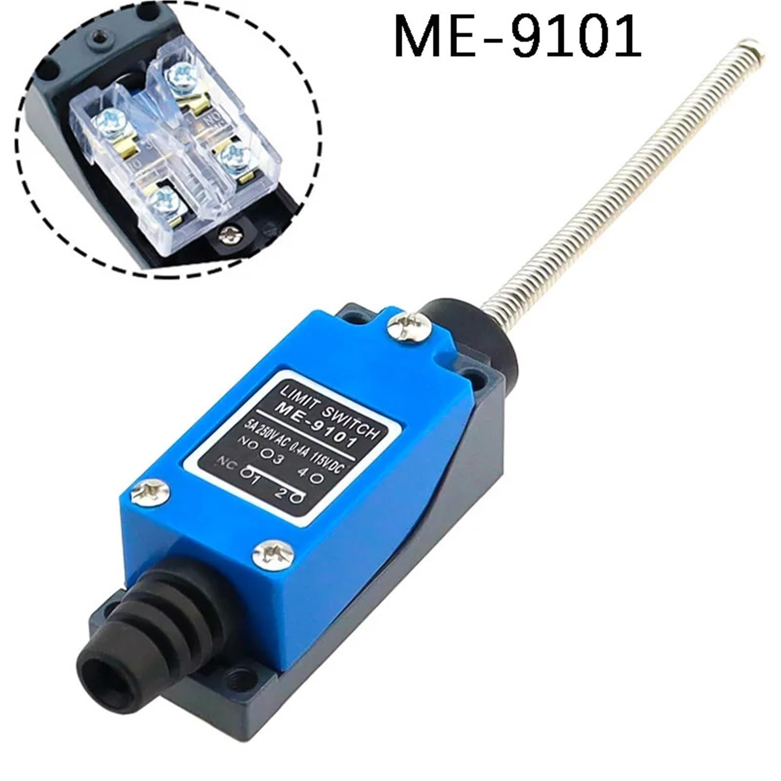 ME-9101 Schraubenfederstange 1NO 1NC Momentaner mechanischer Endschalter 1 Stücke