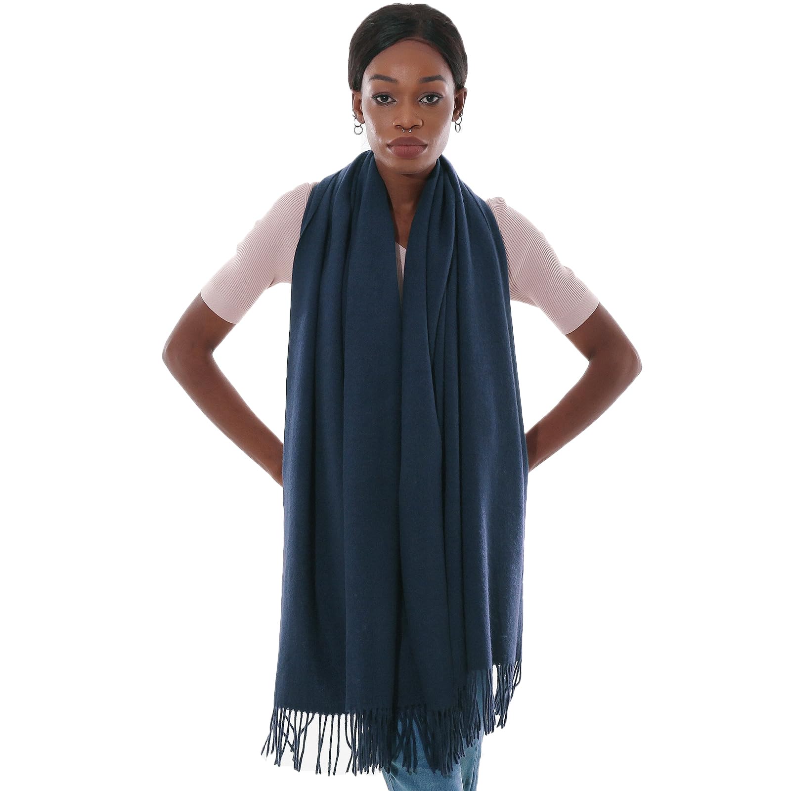 Sciarpa Pashmina Donna Invernale Scialle Sciarpe Elegante Cerimonia Grande Stole Foulard Scialle da Abito Sera