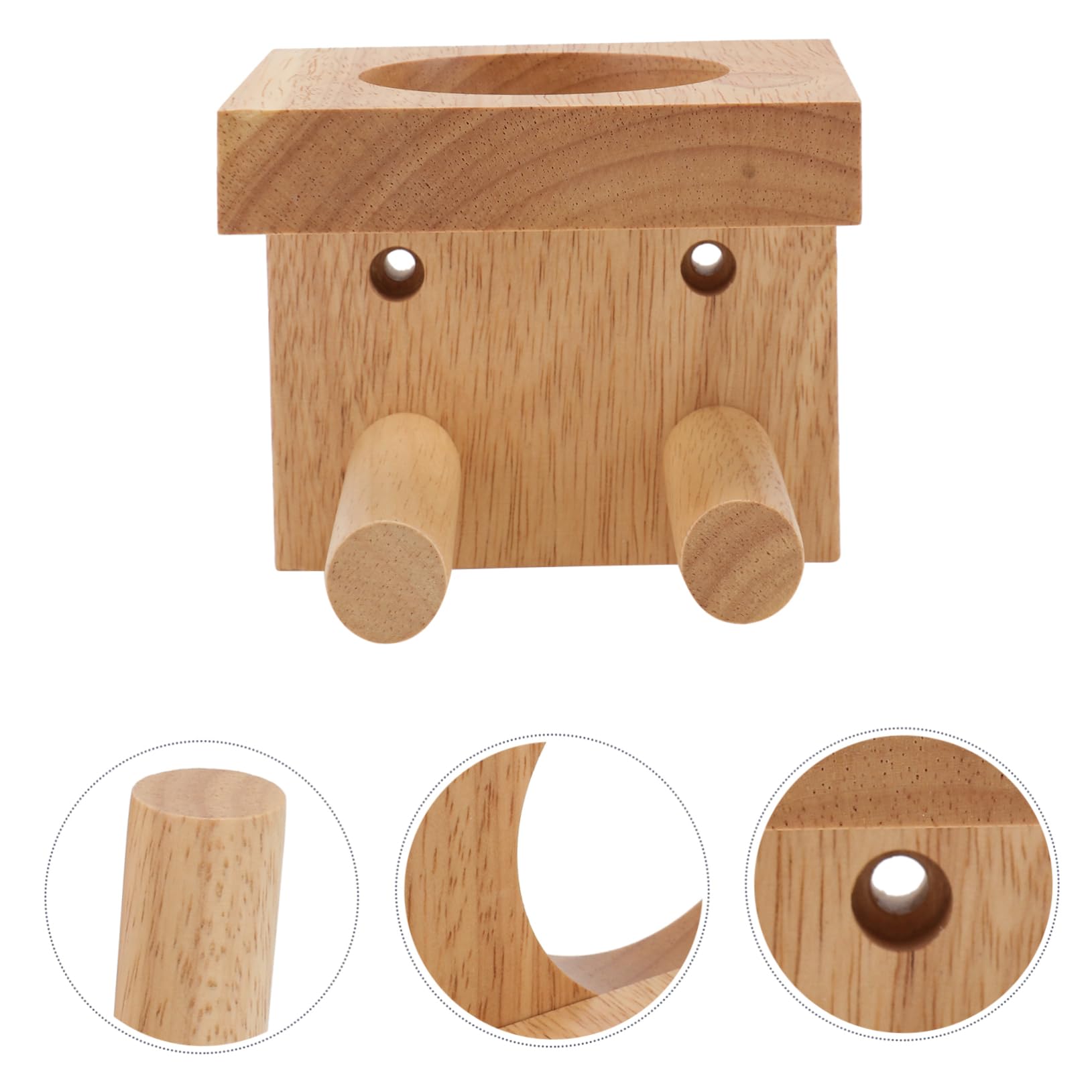 Toddmomy 1pc Wooden Baseball Bat Holder Vertical Bat Bracket Baseball Rack Display Mount Storage