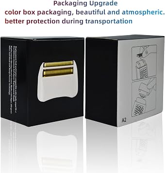 Shaver Replacement Pro Foil & Cutter,Compatible with andis TS-1 Shaver Head | 2 Pack Replacement Foil for 17150(TS-1)/17155/17200 Shaver Blades