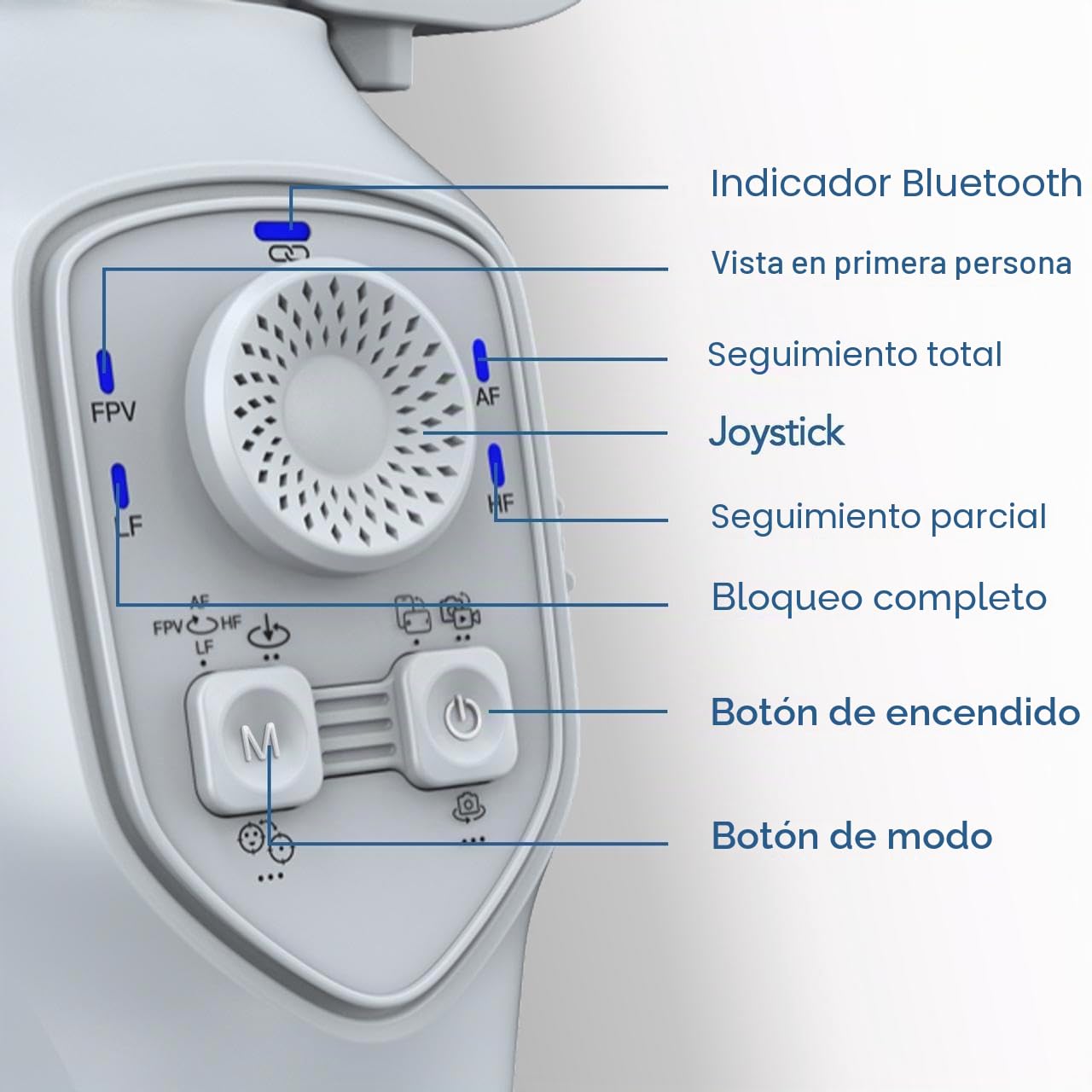 Estabilizador de cardán para smartphone, cardán de teléfono de 3 ejes para Android y iPhone 14 Pro Max, estabilizador de teléfono para grabación de video con seguimiento de rostro/objetos, kit de