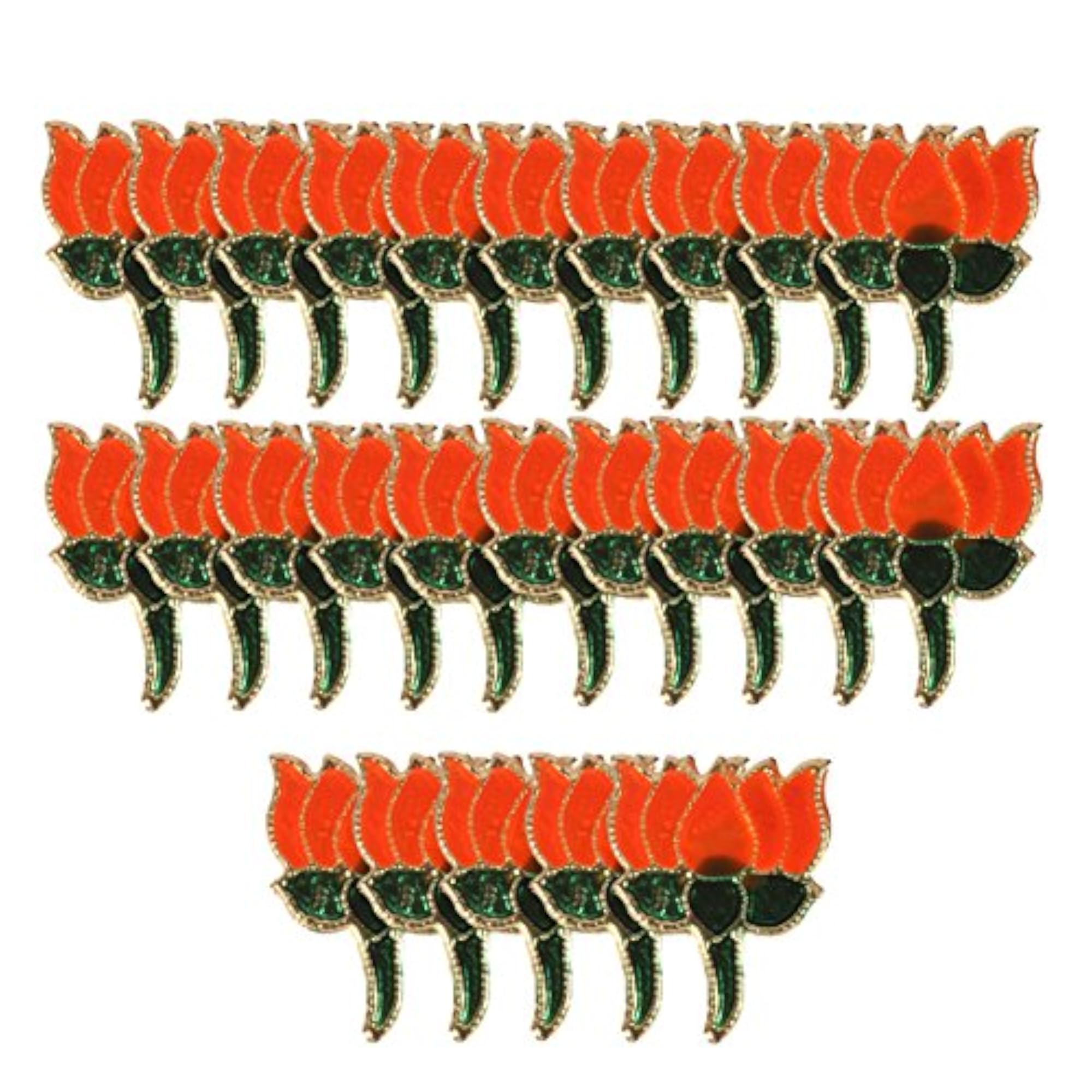Dhwaj BJP Flag Coat Pin/Brooch/Badge, Pack of 25