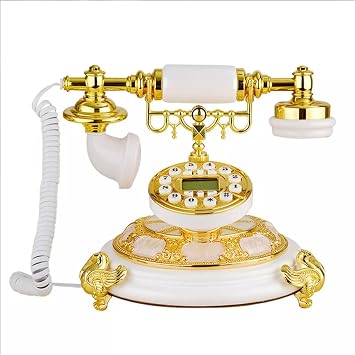 Vintage Telephone Antique Phone Vintage Landline Phone Decor Rotary Old Fashion Phone, Vintage European Style Old Fashioned Rotary Dial Telephone, for Home, Hotel, Vintage Shop Decorative