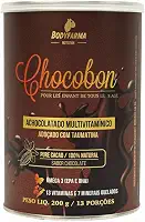 Bodyfarma Nutrition Achocolatado Saudável Chocobon multivitamínico com 13 vitaminas ativas, 7 minerais e ômega 3 sem açúcar, Complemento alimentar para toda família - Lata 200g