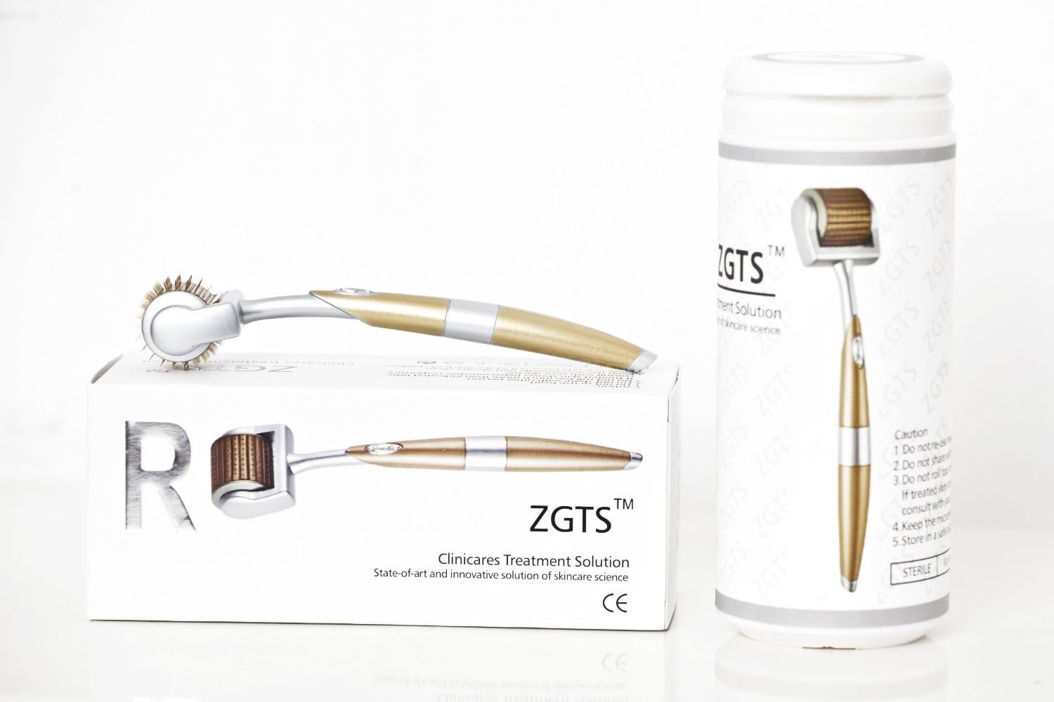 Zgts 192 1.5mm Professional Luxury Gold Plated Titanium Needles Derma Roller System