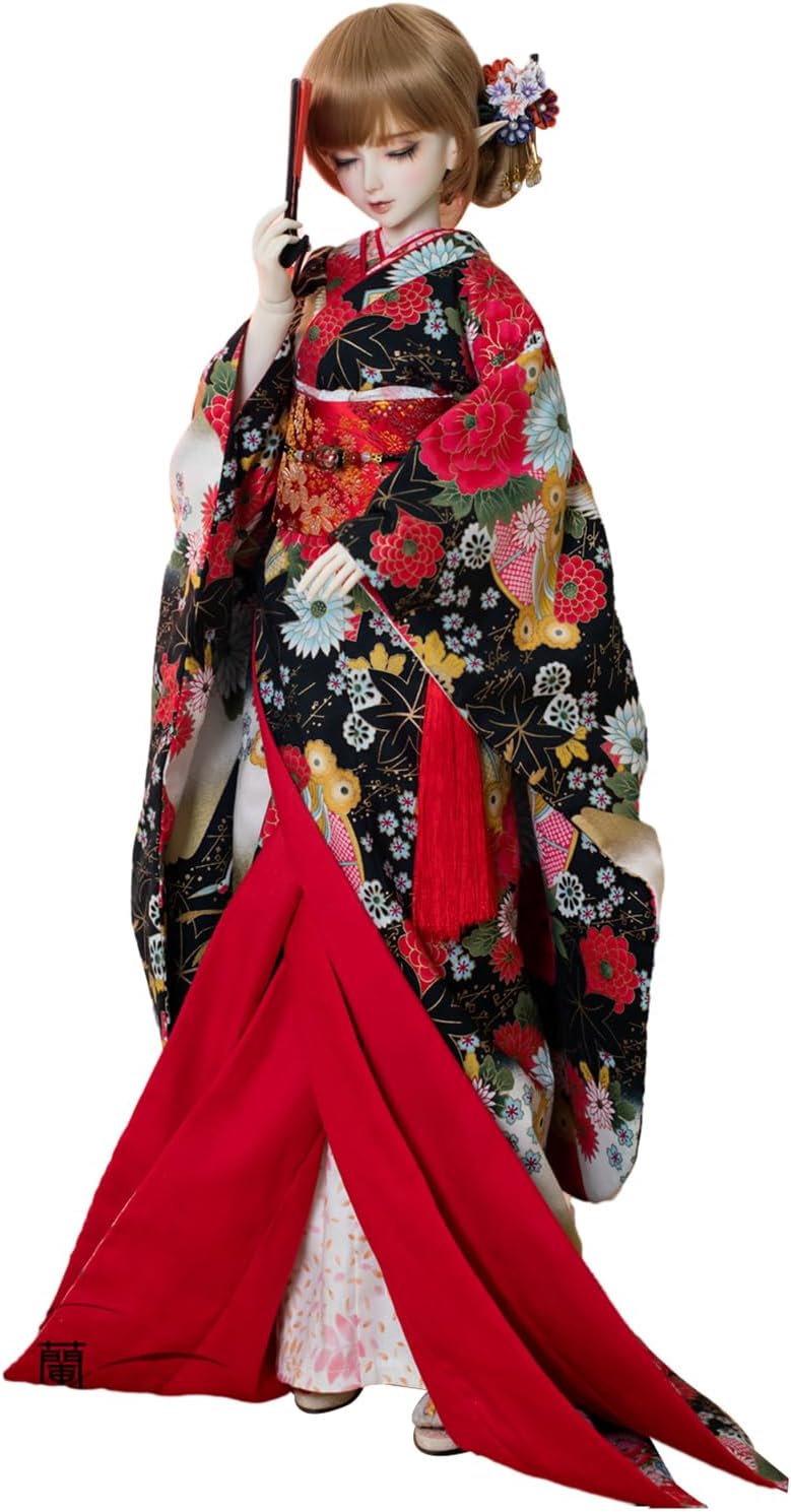 リカちゃん 日本髪風 本体と着物セット ☆リユース リカちゃん 本体