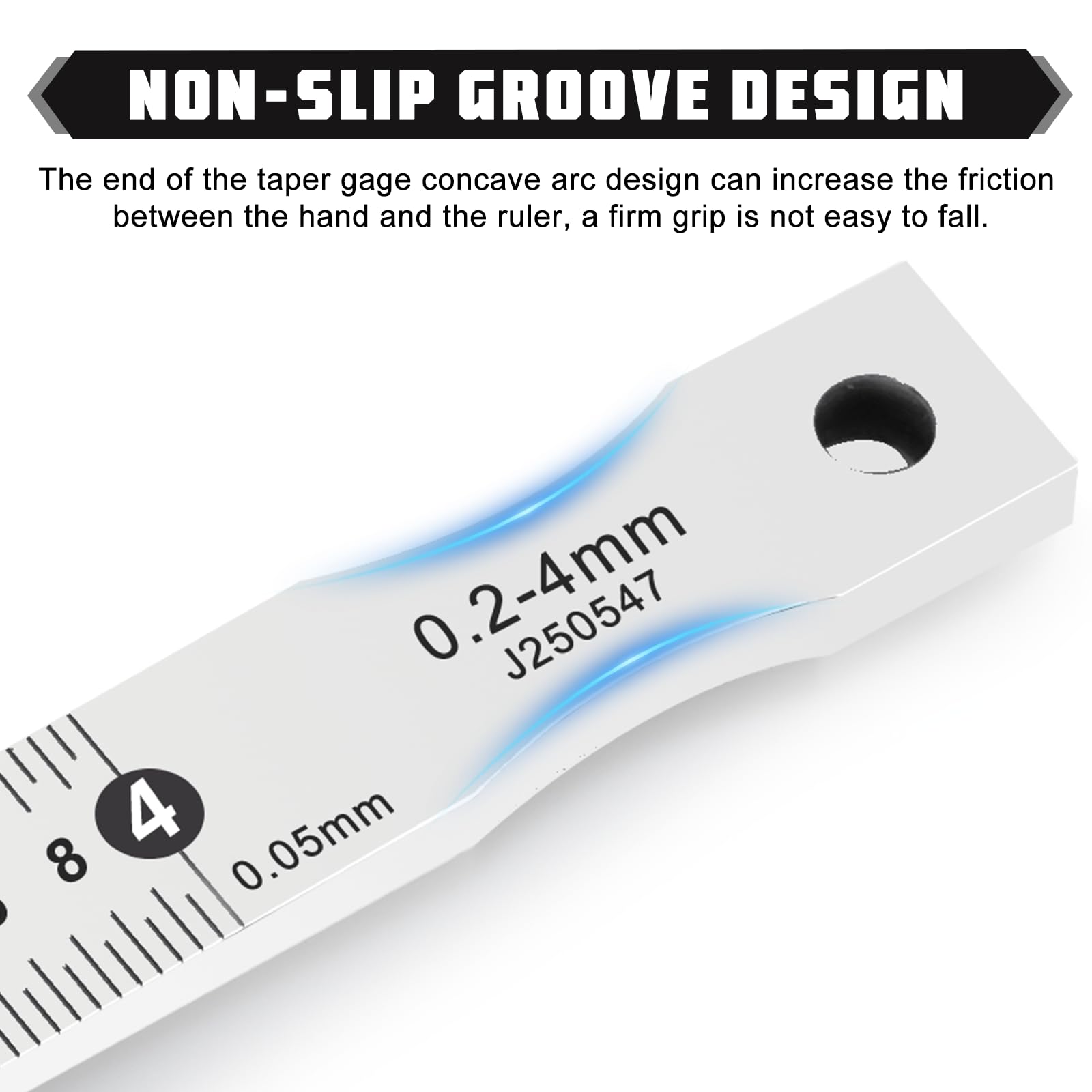 0.2-4 mm Calibre de espesores de cuña Calibre de holguras Calibre de cuñas Calibre de cuña Gap Feeler para la medición de la planicidad/nivelación/espacio