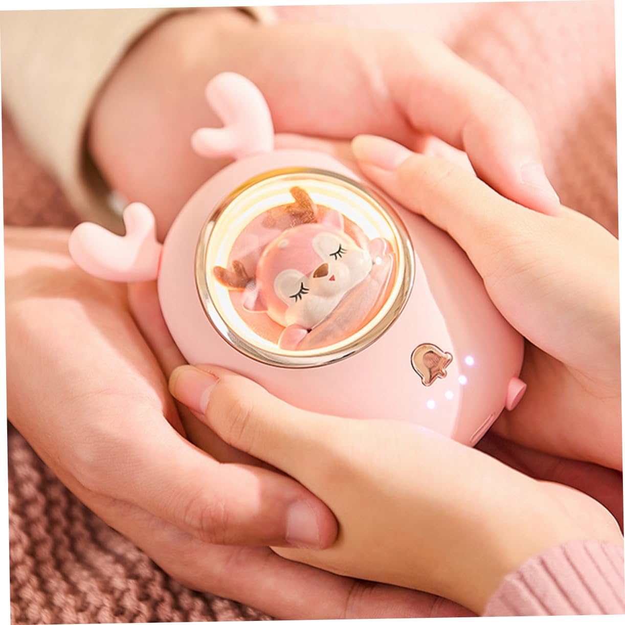 YARNOW Wapiti Chaud bébé Couverture de Bouteille d'eau Chaude Chauffe-Mains Portables Hand Warmers Rechargeable Batterie Externe Portable réchauffeur portatif Chauffe-Mains Lumineux