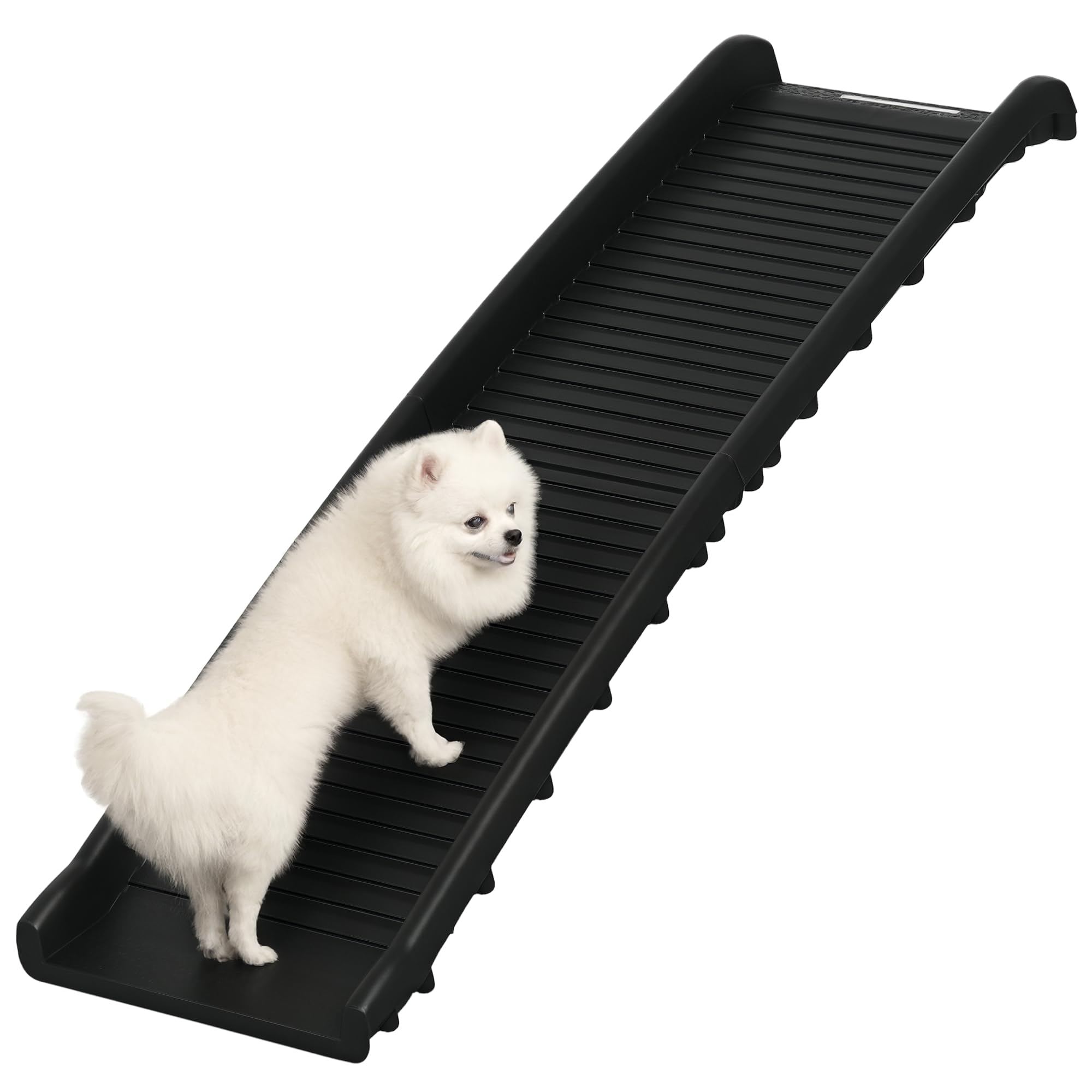 PawHut Rampe Pliable pour Chiens légère pour Voiture 155 x 39 x 14 cm Noir