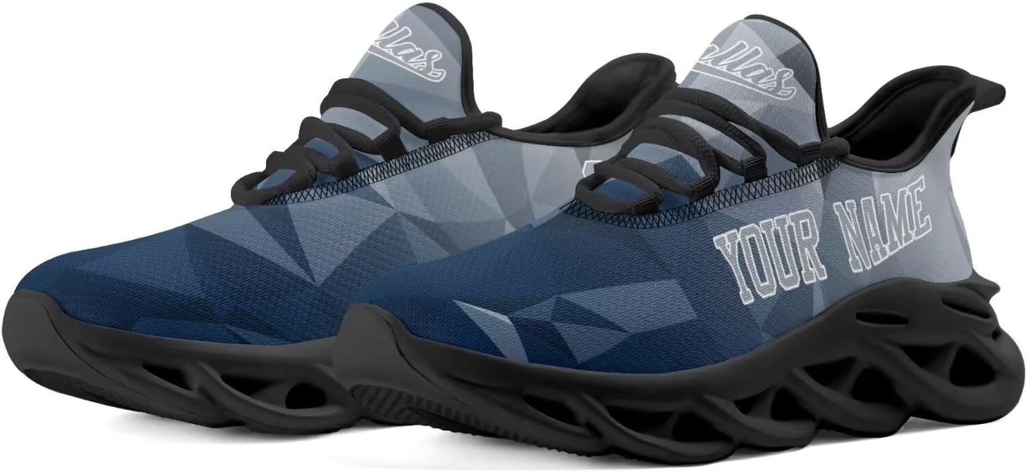 Custom Sports Shoes for Men-Personalized Athletic Sneakers with Name Number,Lightweight Non-Slip Gym Running Shoes,Unique Gifts for Fans Youth.