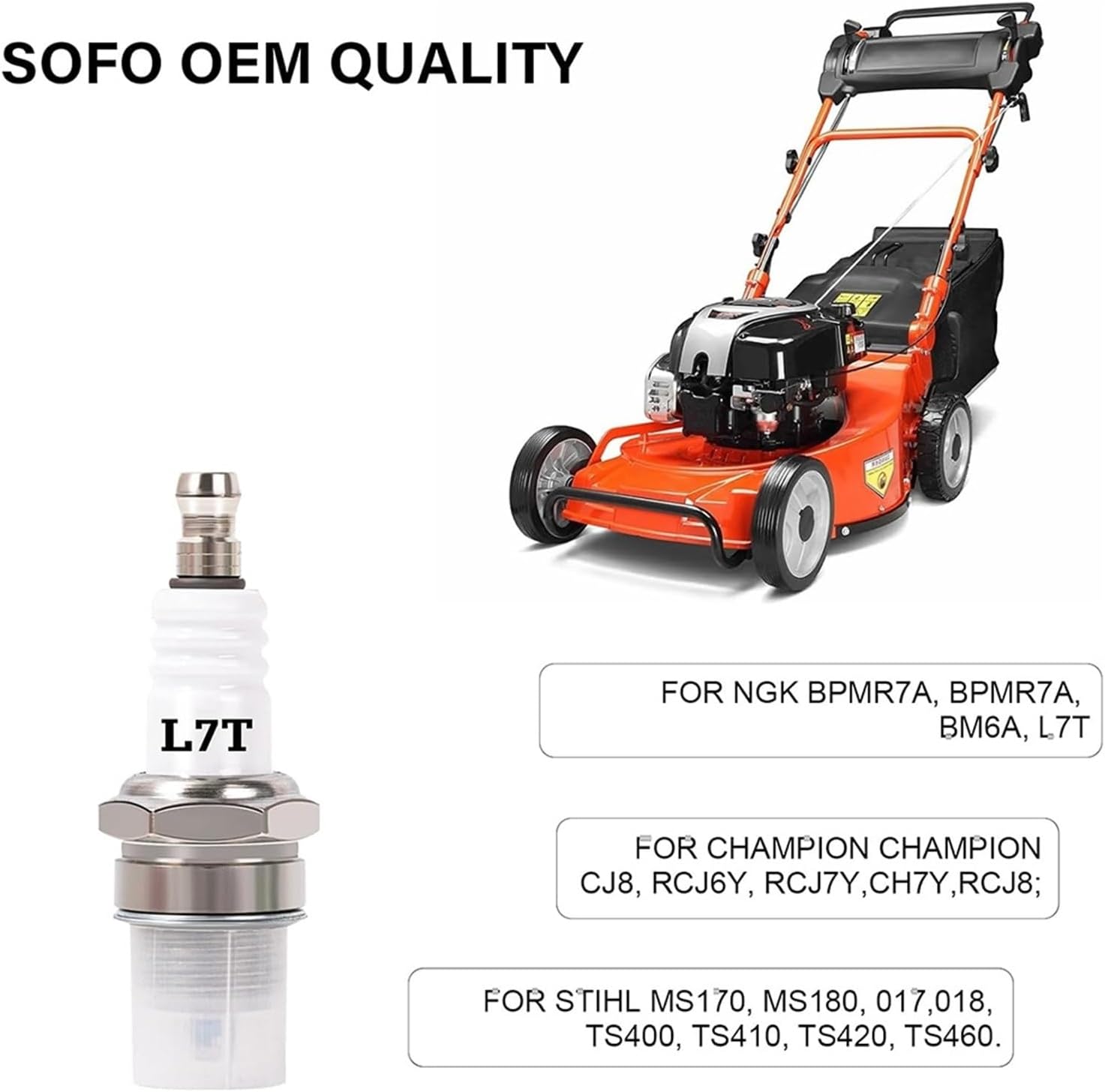 Spark Plug Ignition Component Compatible For Stihl Husqvarna Chainsaw Lawn Mower Trimmer 2 Stroke Engine 000 400 7011 531 30 06-88