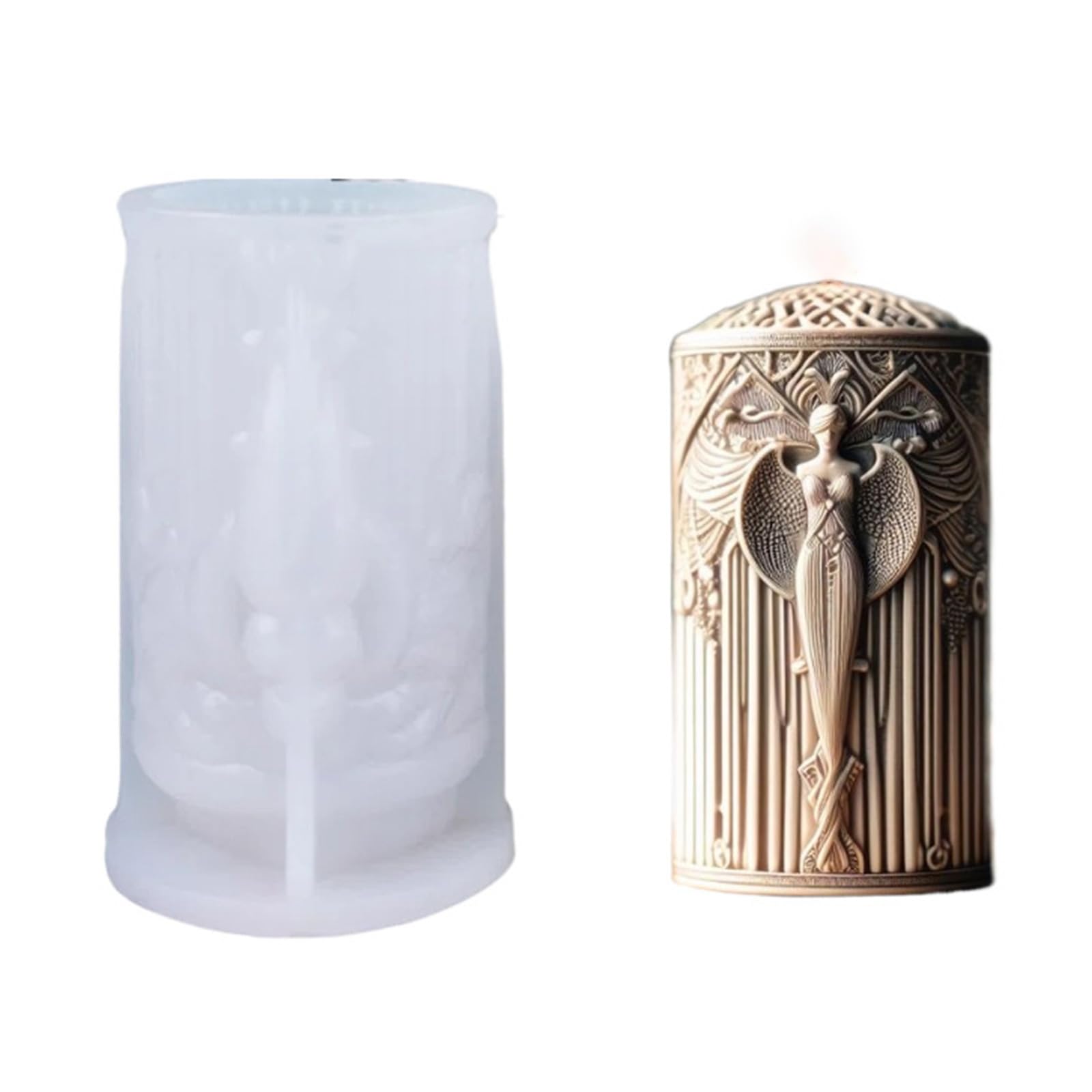 Snorvixre Premium Silicone Armless Mold for Detailed Sculpting and Easy Release with Stick Coating Silicone Mold Armless Statue