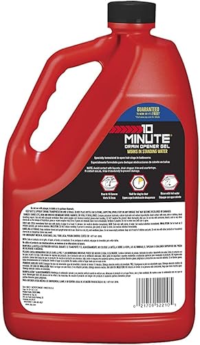 Miniatura 8 de Zep ZHCR128NG - Gel abridor de drenaje de 10 minutos de 1 galón (caja de 4) - Resistencia comercial, acción rápida y seguro para todas las tuberías