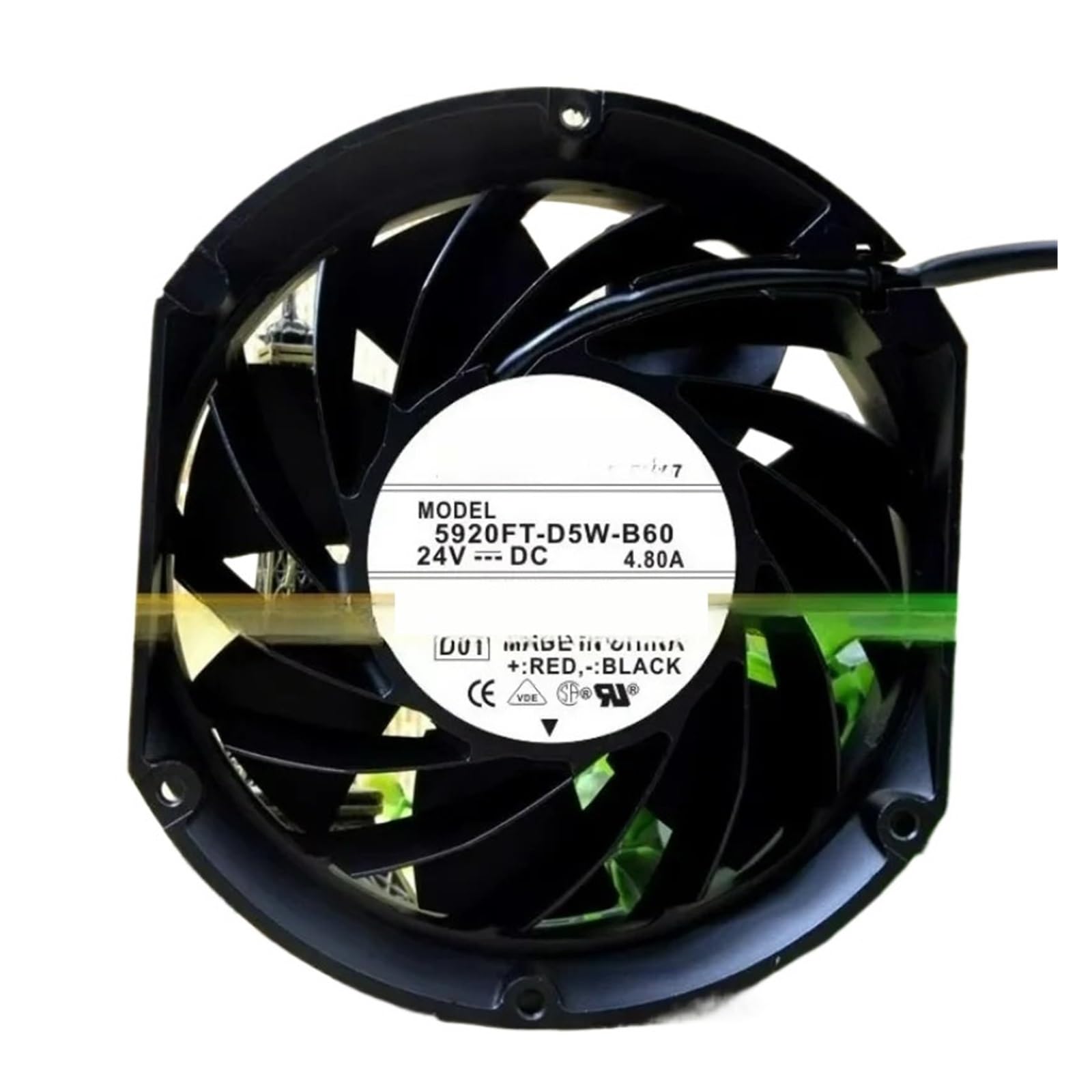 Lzikkgki One Color 5920Ft-D5w-B60 17Cm 24V 4.80A 17251 Cooling Fan(3 Lines B2)