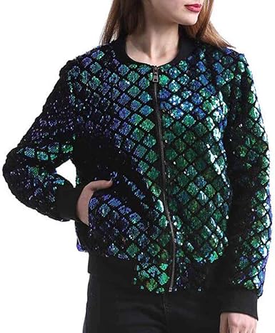 sequin jacket multicolor