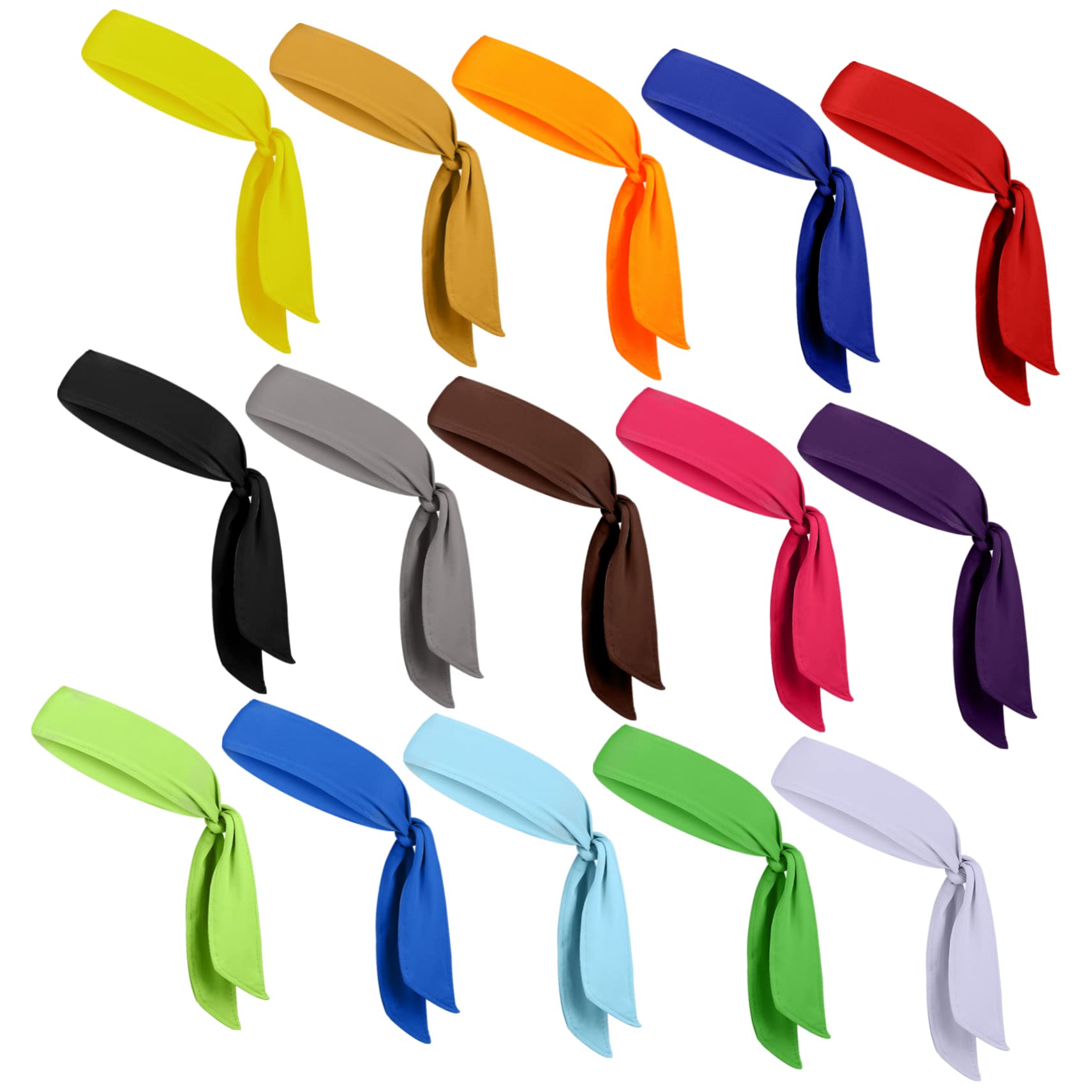 Happyyami 15pezzi Fasce Sportive Regolabili Assorbentper Uomini Donne Per Sport e Allenamenti Design Pratico e Comfortevole