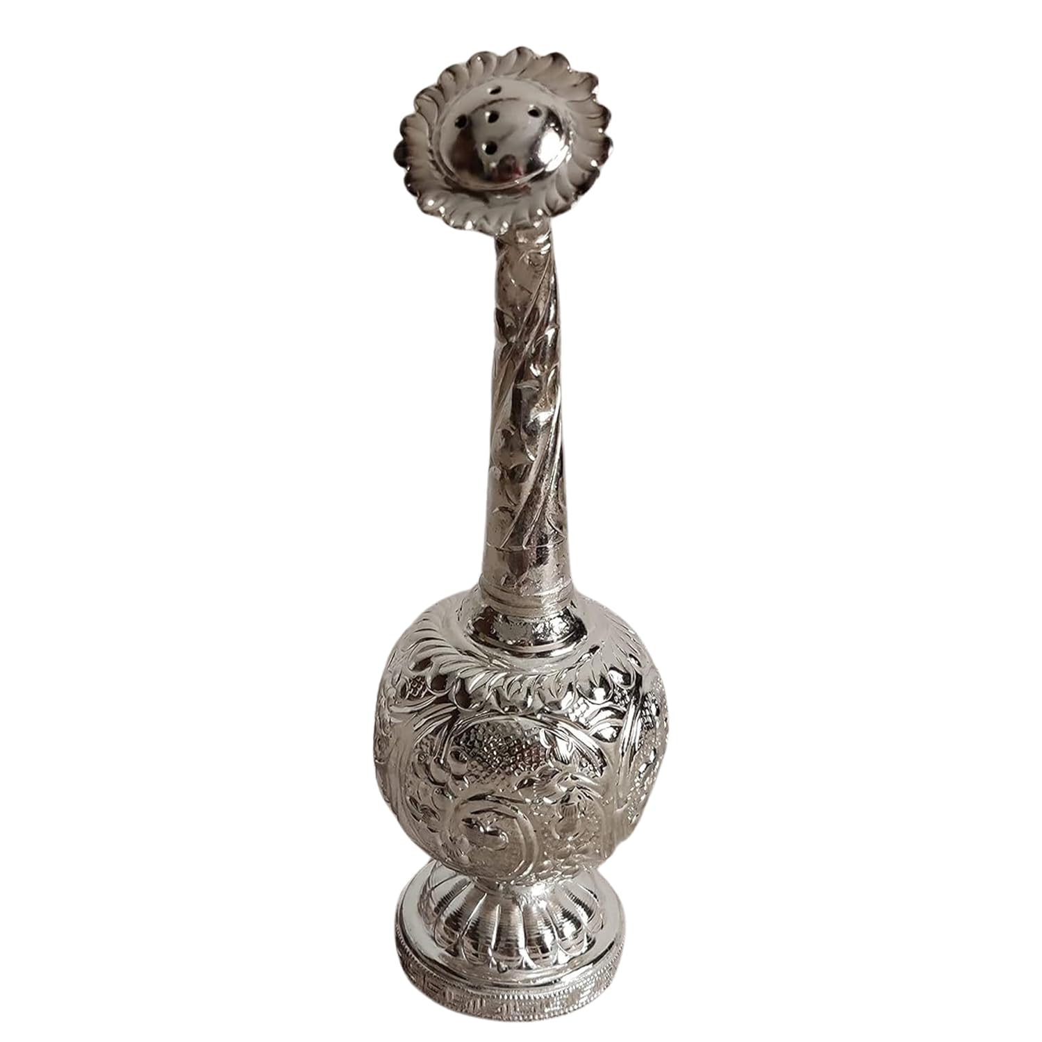 PUJA CELEBRATIONS White Metal Paneer Chombu Sprinkler, Size: Height: 9 inches Diameter: 2.5 inches Material: German Silver White Metal (B09GBG58L8) Amazon Price History, Amazon Price Tracker