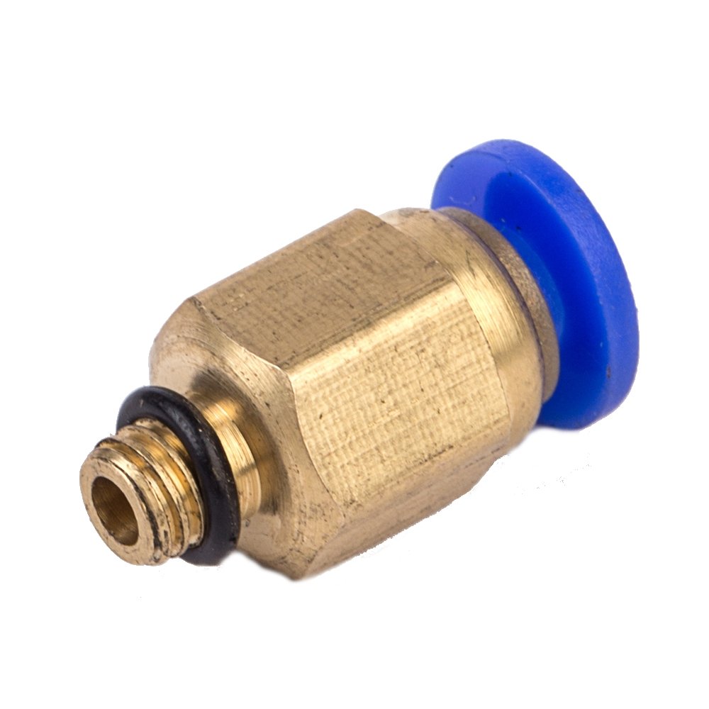 FLSUN 10PCS PC4-M5 Thread Nozzle Brass Pneumatic Connector Quick Joint For 3D Printer J-head Remote Extruder
