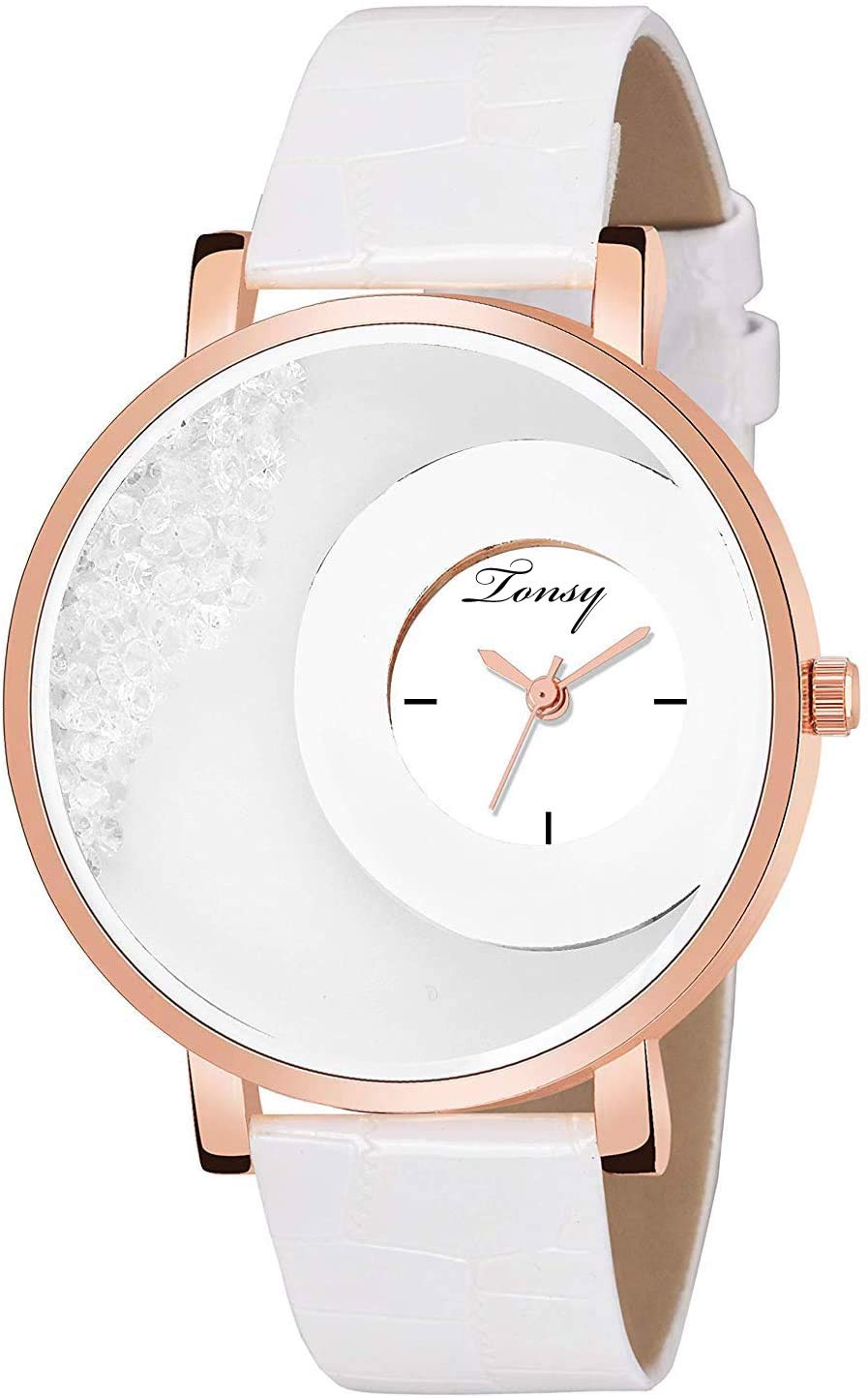 TONSY Analogue White Dial Womens Watch (B084Q51ZDW) Amazon Price History, Amazon Price Tracker