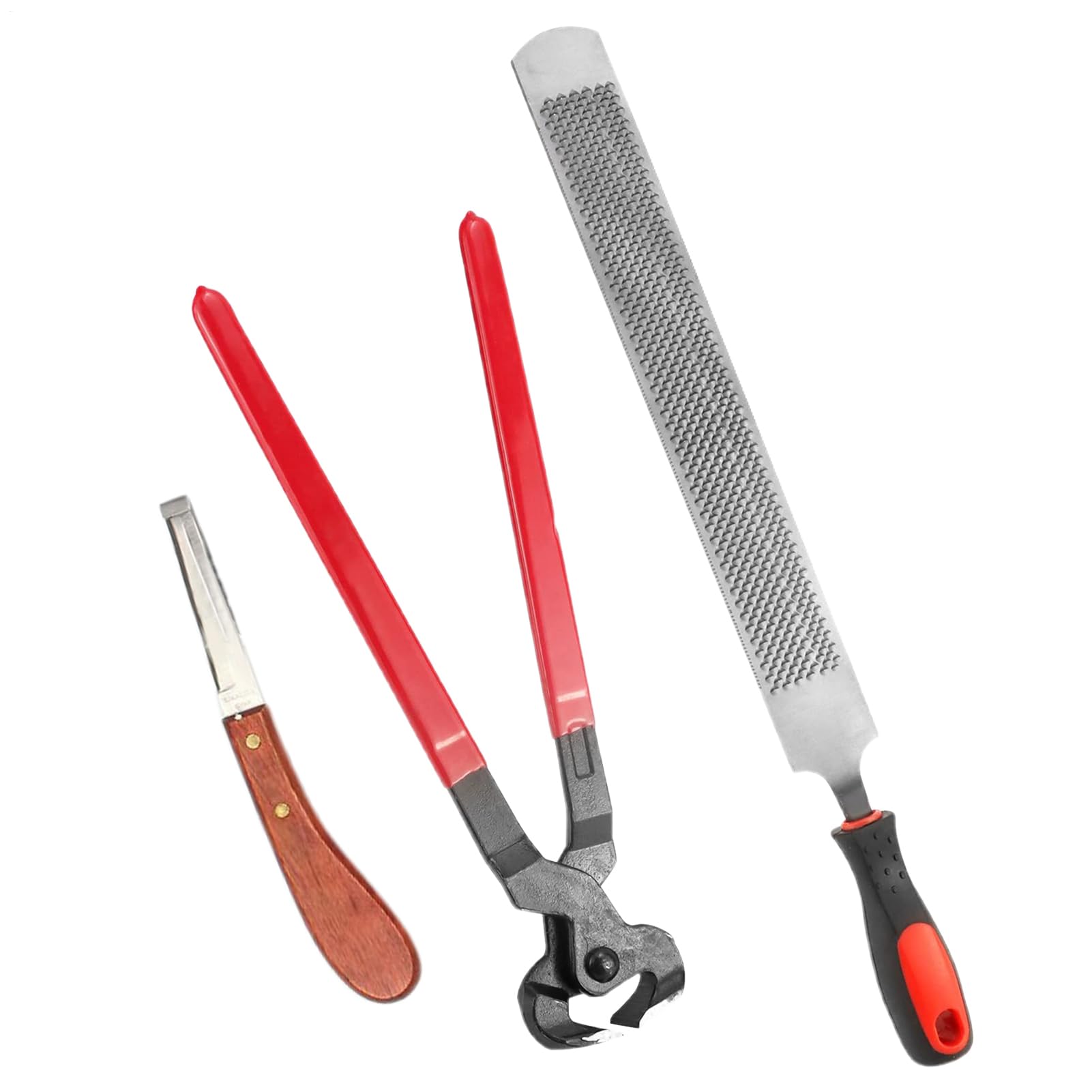 Set per la cura degli zoccoli - Strumenti per la cura degli artigli di mucca - Set di palme per unghie antiscivolo per, bestiame, stalla e cura del pelo | Set Palmare Antiscivolo per Chiodatura con Supporto per Equini, Bestiame, Stalle, Toelettatura e Tos