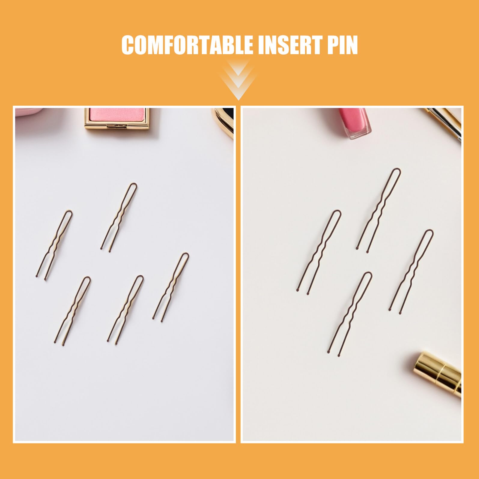 Alipis 600 pezzi Forcine Capelli U in Metallo Ondulate per Chignon Fermagli Donna con Scatola Porta Accessori per Uso Quotidiano e Feste
