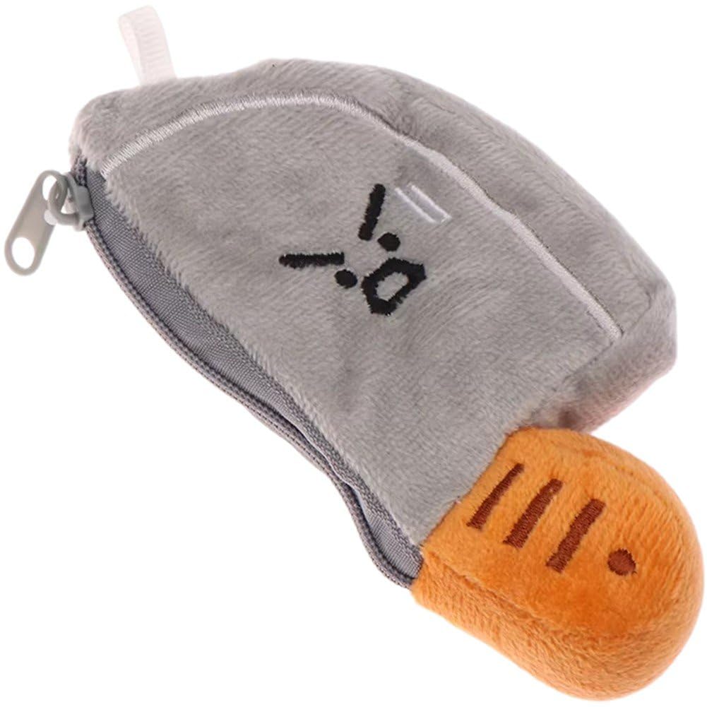 Luxylei Knife Shape Coin Plush Coin Pouch Earphone Bag Funny Knife Mini Storage Bag Key Ring Pendant Bag Charms Backpack Keychain Ornaments
