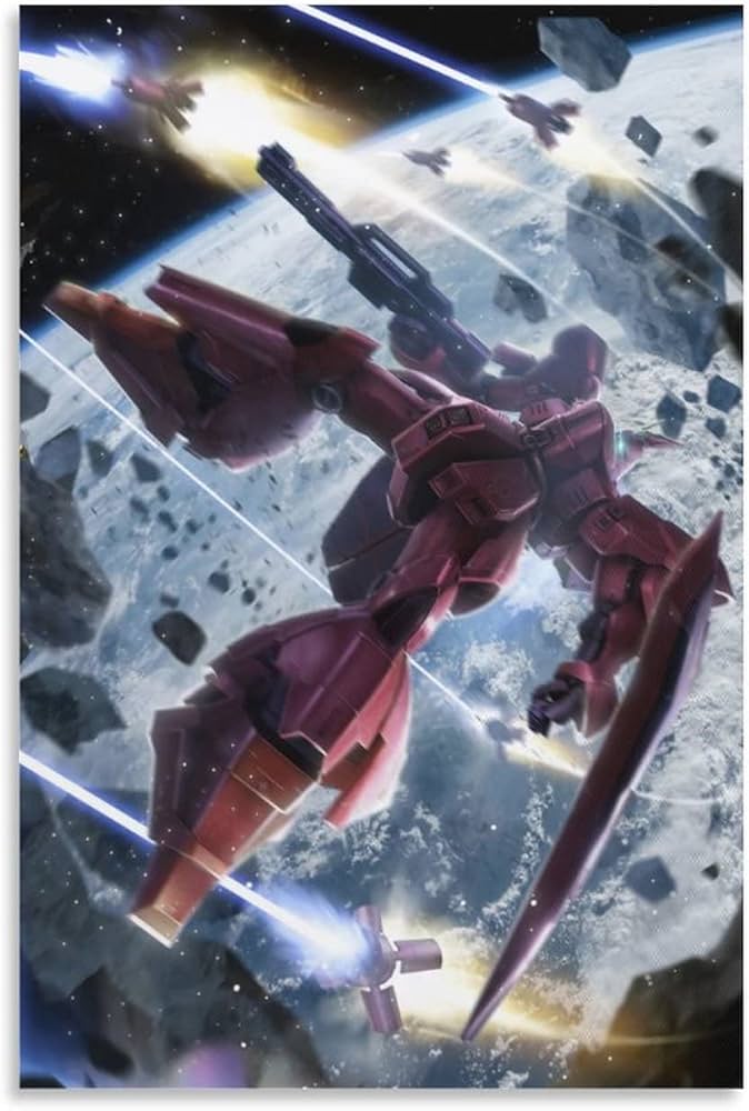 ガンダム原画キャンバスアート Amazon｜ガンダム水彩画絵画HD印刷キャンバスアートキャンバス壁アート