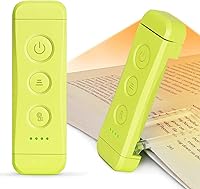 Vista 13 de Glocusent - Luz de libro recargable USB, luz de lectura LED portátil con clip, luces de lectura para libros en la cama con 3 colores ámbar y 5