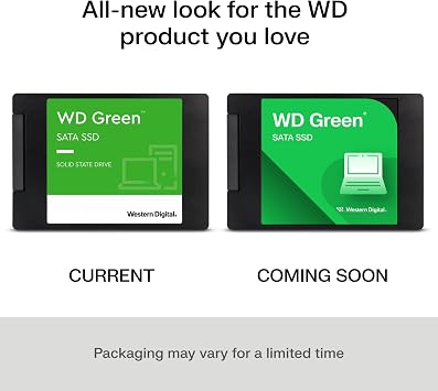 Western Digital 2TB WD Green Internal PC SSD Solid State Drive - SATA III 6 Gb/s, 2.5/7mm, Up to 550 MB/s - WDS200T2G0A