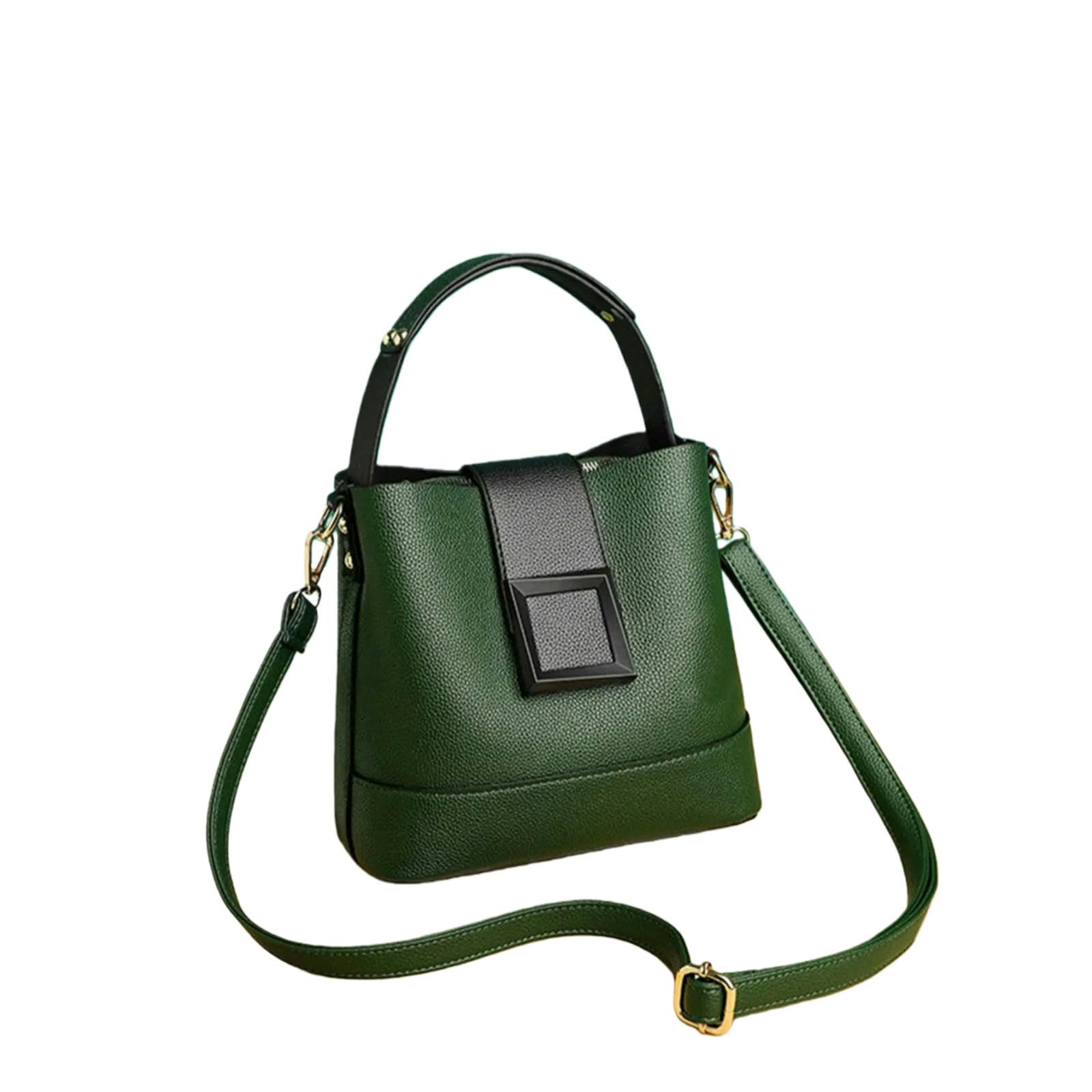 Sac seau vert décontracté au quotidien pour femme active