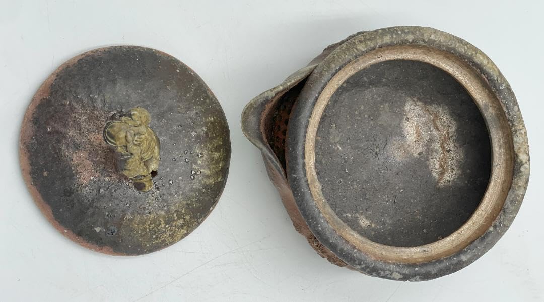 前嶋 五一郎義弟：原田拾六 備前 ≪窯変≫徳利 共箱 ※海外発送の場合